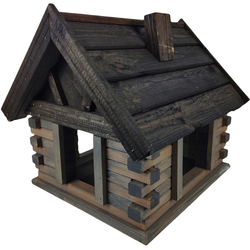 Mangeoire à oiseaux en bois