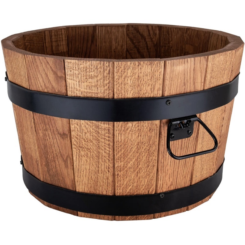 Baignoire en bois basse ronde moyenne