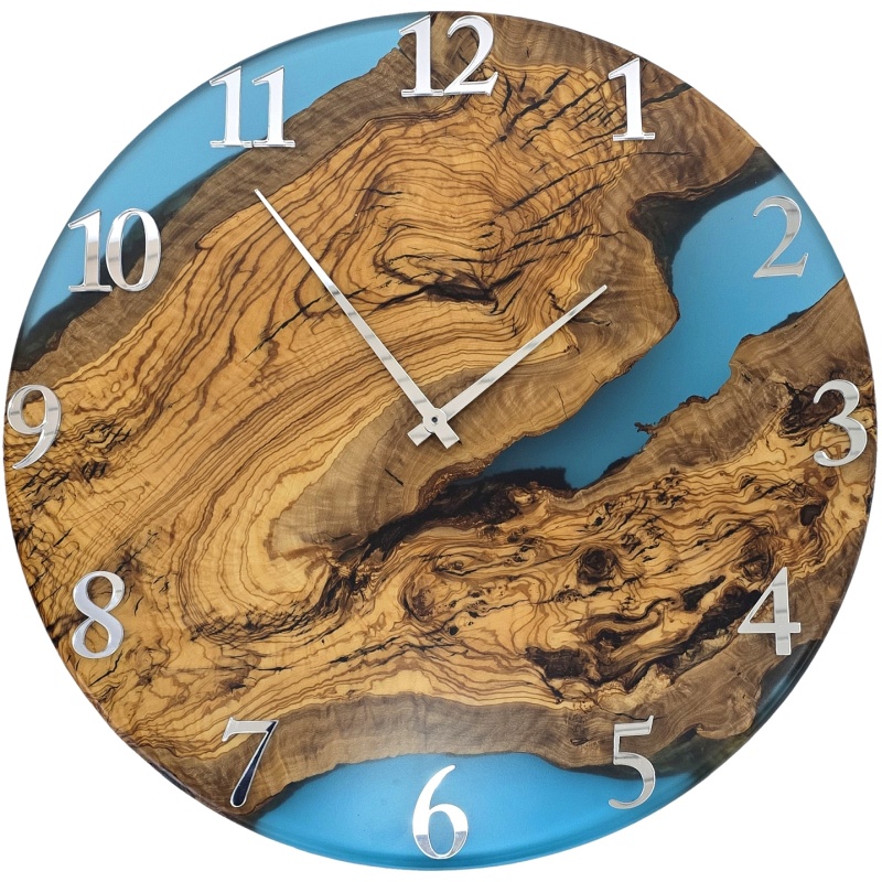 Horloge en bois, cercle 50 cm