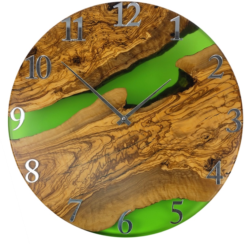 Horloge en bois, cercle 50 cm