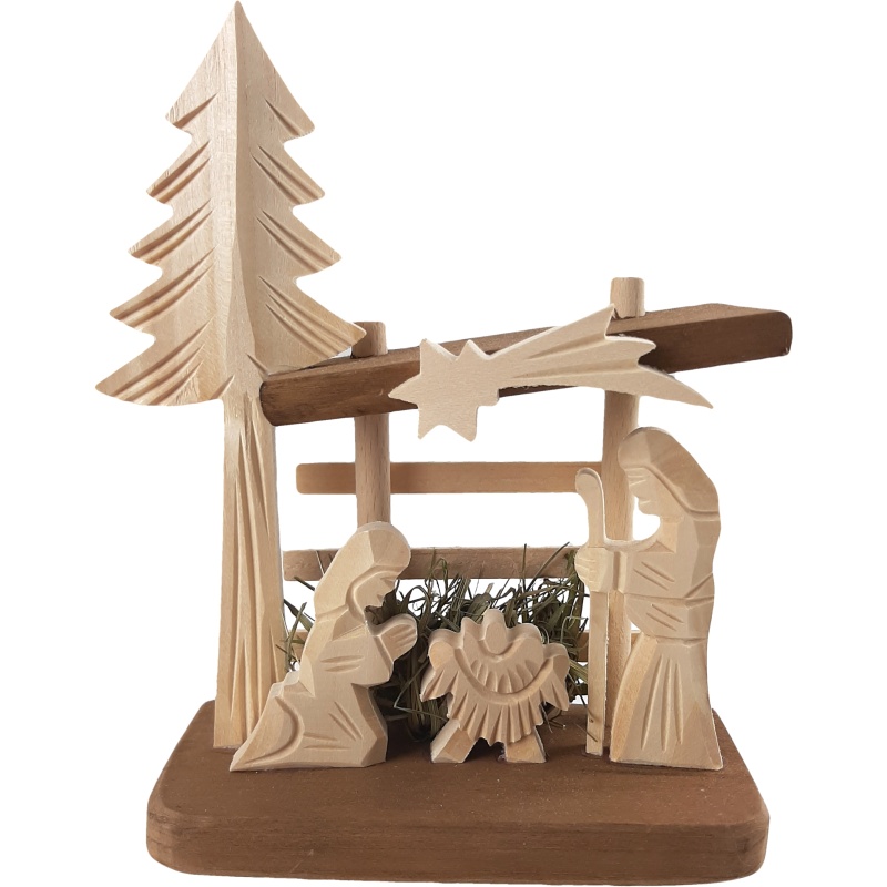 Crèche de Noël en bois
