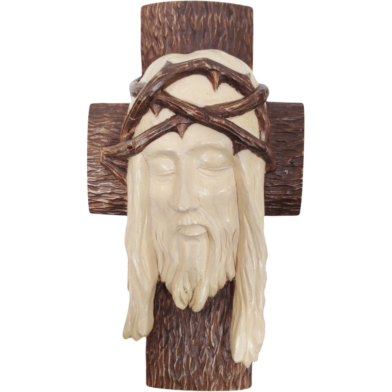 Croix en bois avec Jésus
