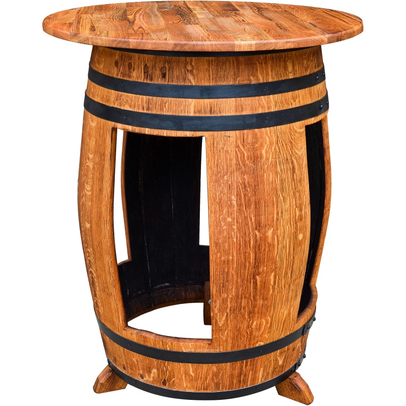 Table réalisée à partir d'un tonneau de 225 L