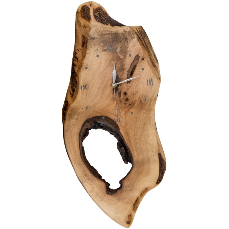 Horloge murale en bois de noyer