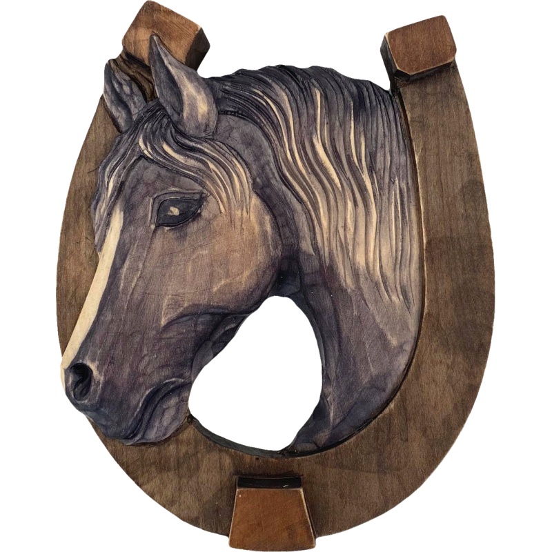 Tête de cheval - fer à cheval (petit)