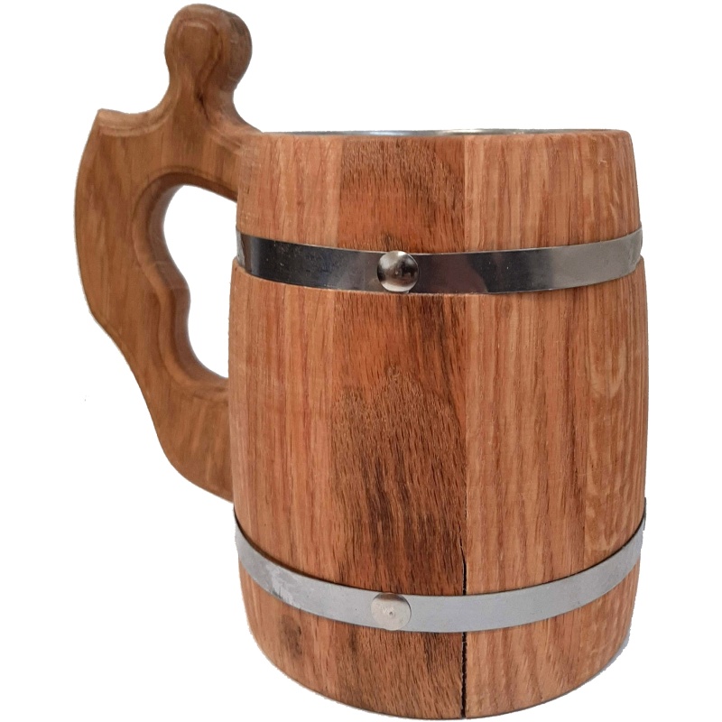 ! FISSURÉ ! - Tasse en bois faite main 0,5 L