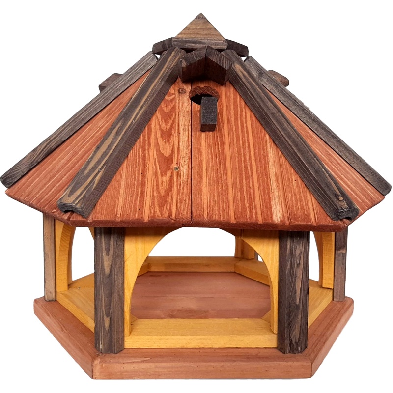 Mangeoire à oiseaux en bois, 52 cm x 40 cm