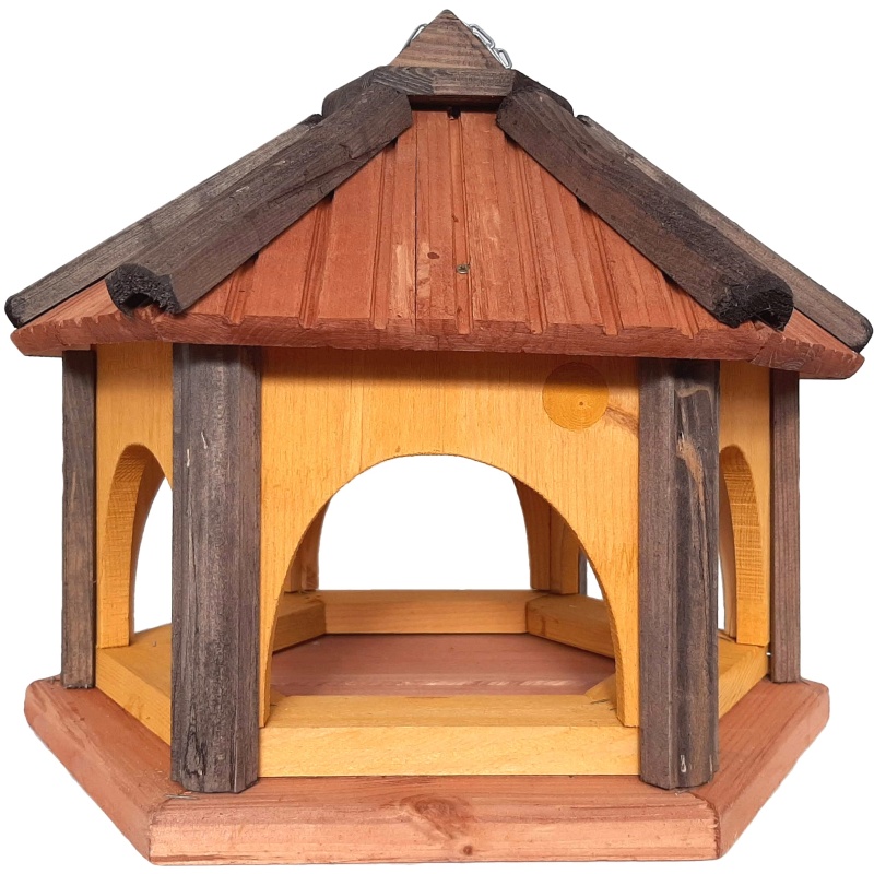 Mangeoire à oiseaux en bois, 44 cm x 37 cm