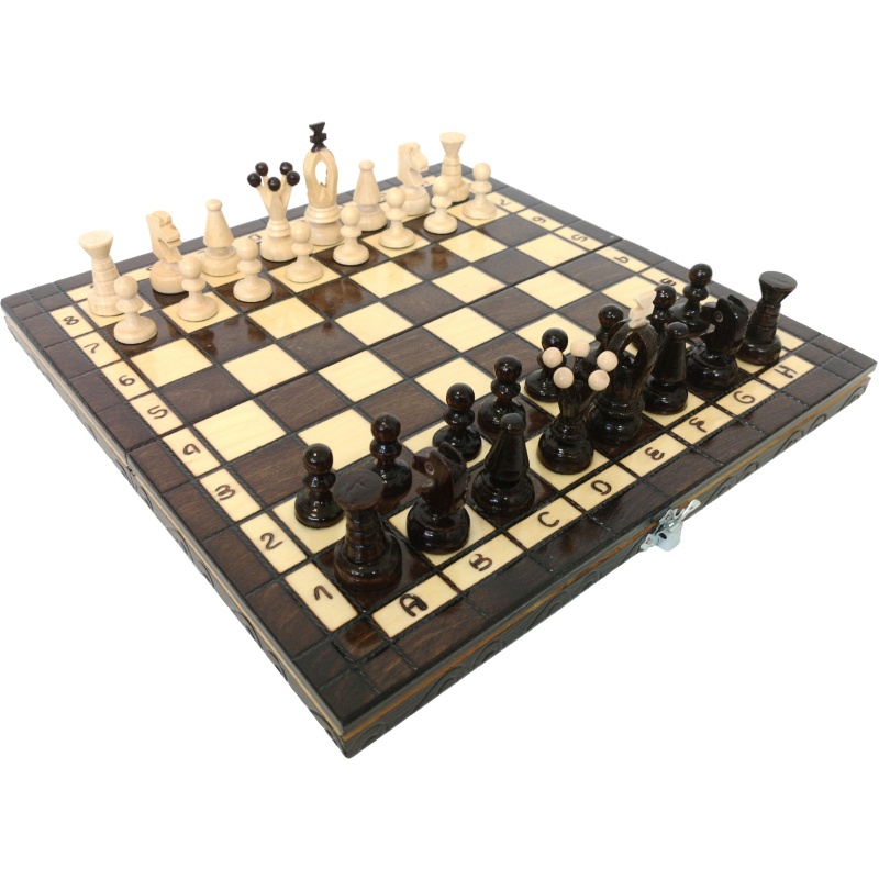 Échecs en bois 31 x 31 cm