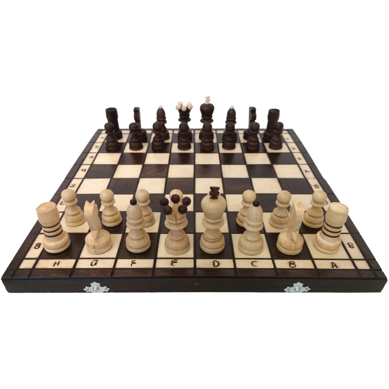 Échecs en bois 42 x 42 cm