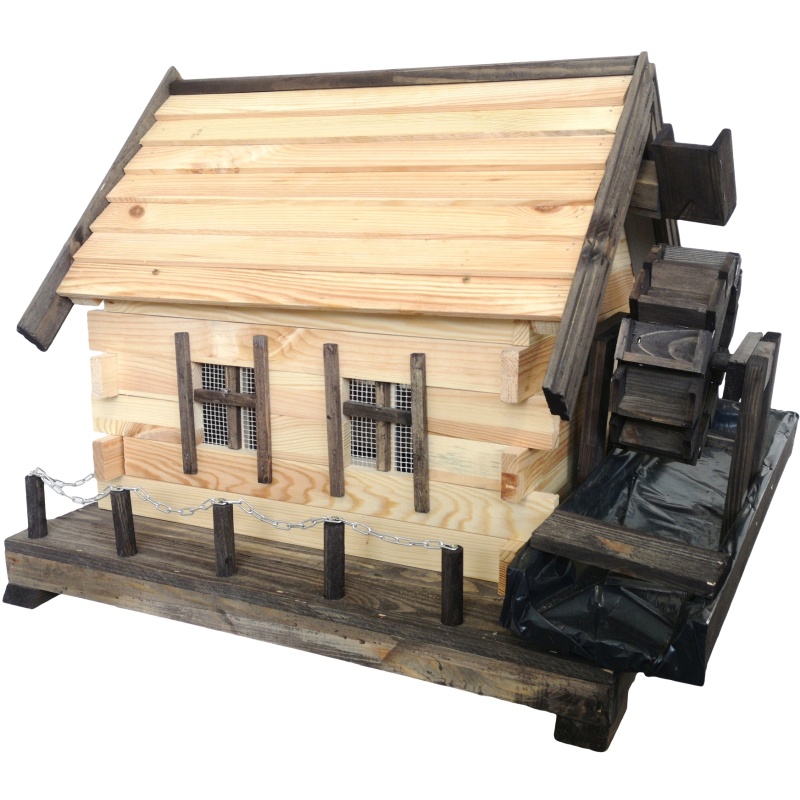 Moulin à eau en bois, décoration de jardin