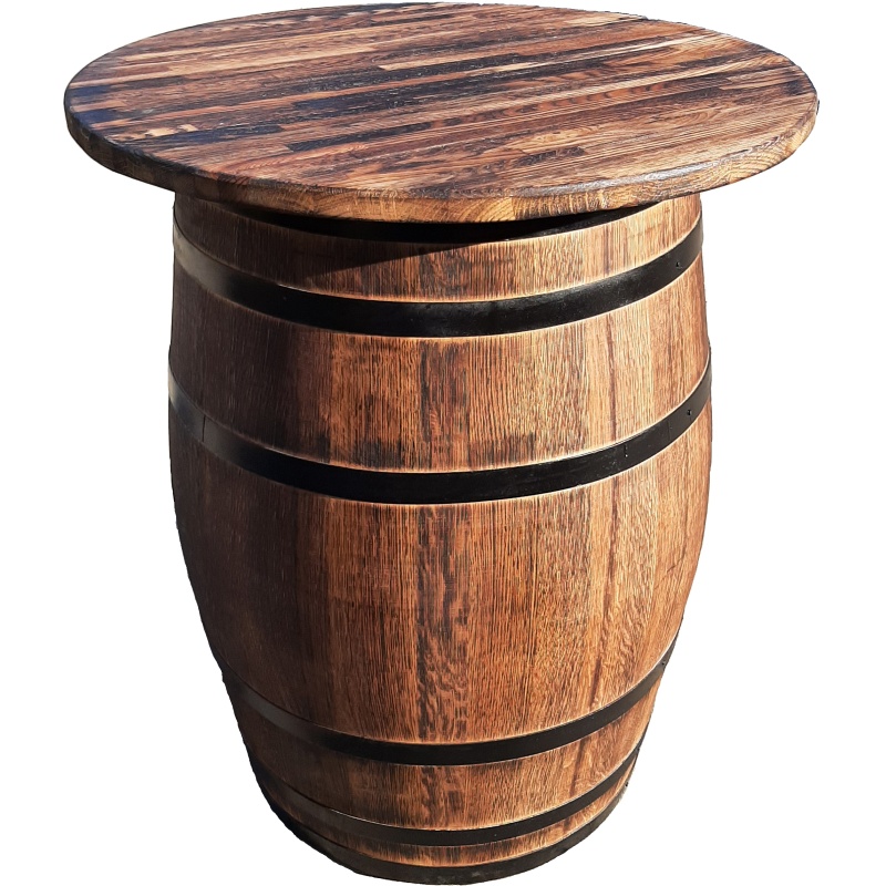Table en tonneau foncé