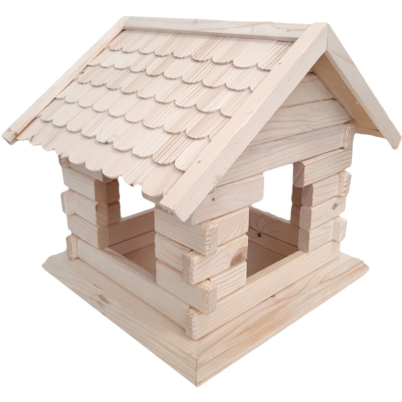 Mangeoire à oiseaux en bois