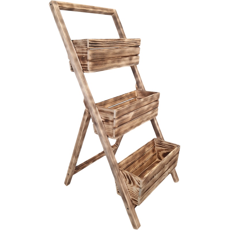 Pot de fleurs à 3 niveaux 46x5x116 cm