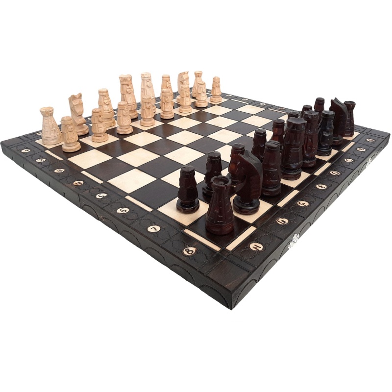 Échecs en bois 54x54 cm