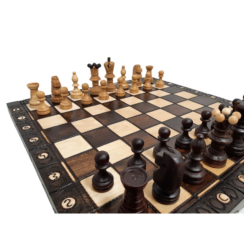 Échecs en bois 54x54cm