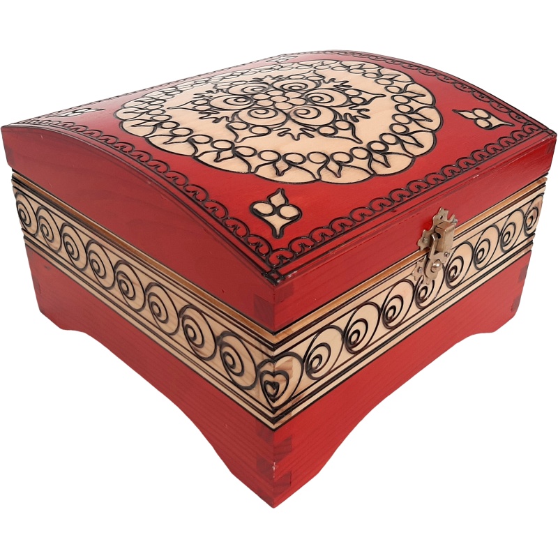 Coffret à bijoux en bois, plus grand