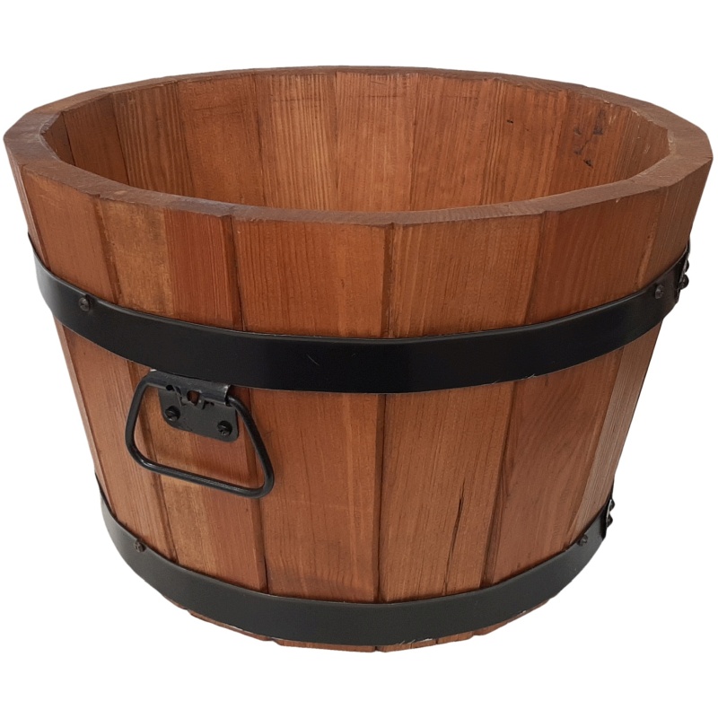 Baignoire en bois basse ronde moyenne