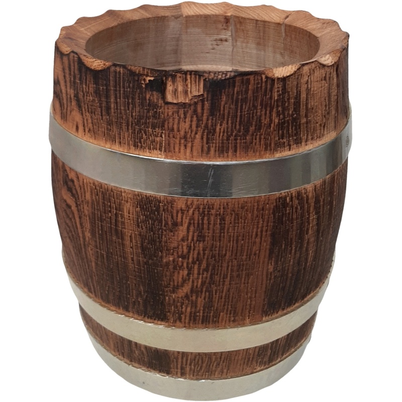 Pot de fleurs en fût de chêne extra massif 5L