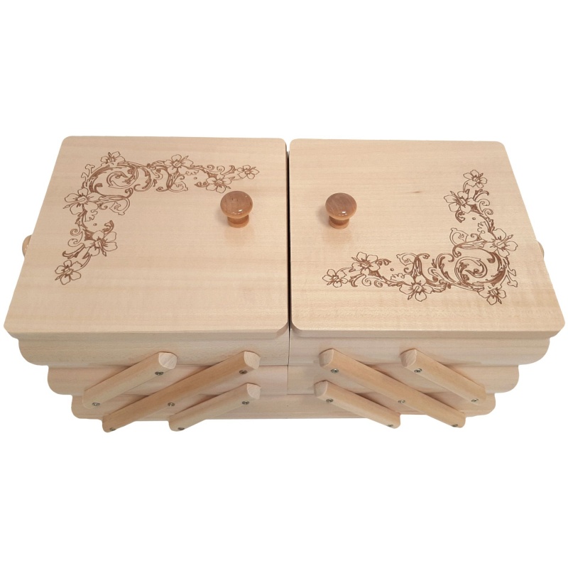 Coffret à bijoux en bois, lumières
