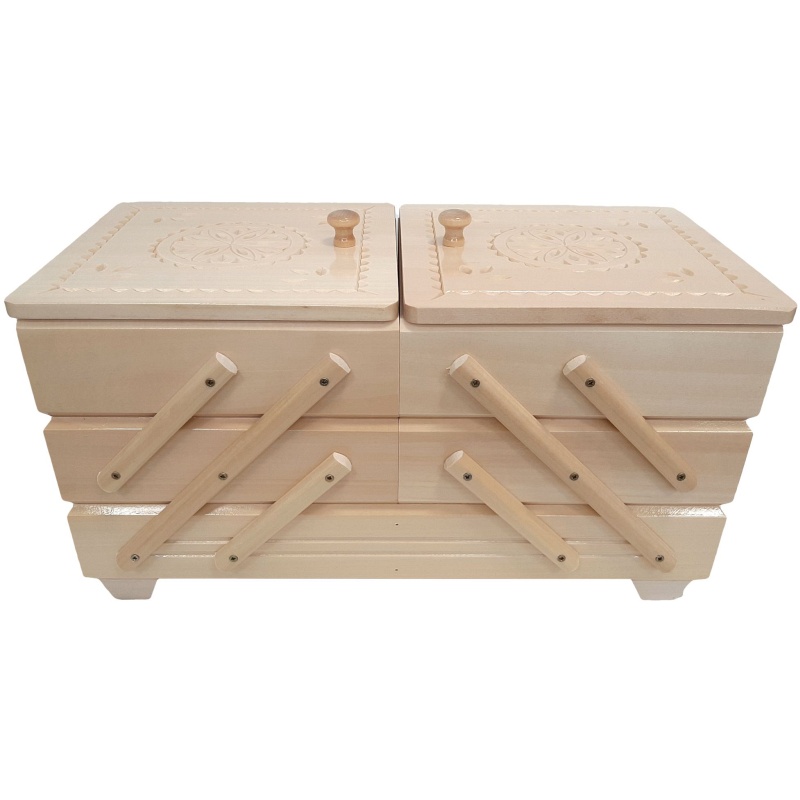 Coffret à bijoux en bois, lumières